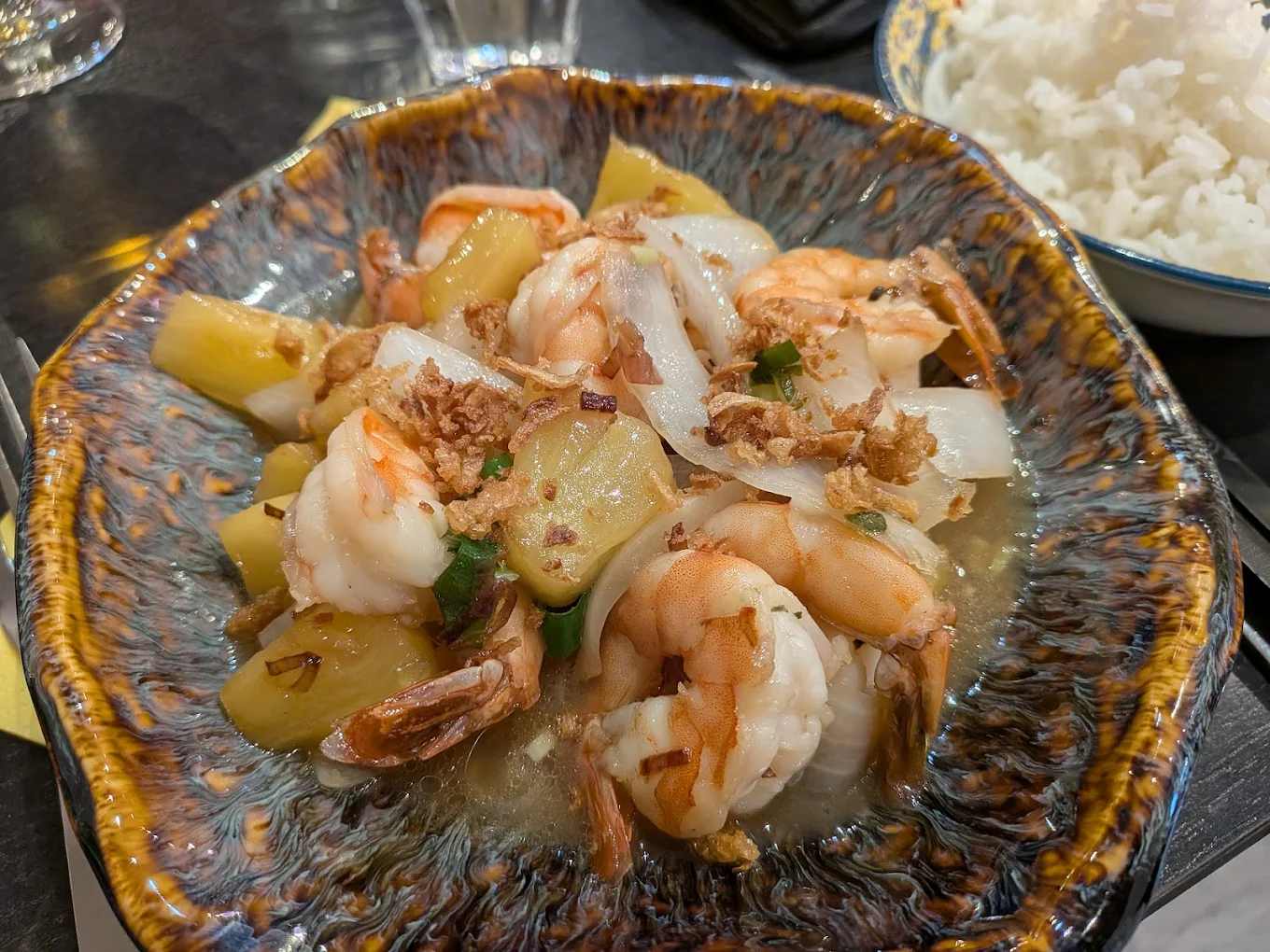 Crevettes sautées